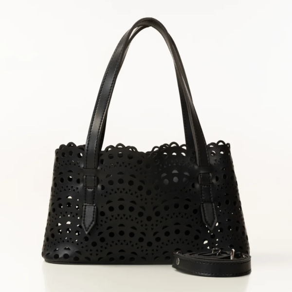 HastyBag Black Laser-Cut Tote Bag