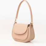 HastyBag Chic Beige Saddle Shoulder Bag - Image 3