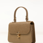 HastyBag Textured Brown Top Handle Bag - Image 3