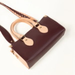 HastyBag Two Tone Maroon Handbag - Image 2